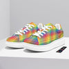 Rainbow Plaid LGBT Pride Print Pattern Platform Shoes-grizzshop