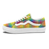 Rainbow Plaid LGBT Pride Print Pattern Skate Shoes-grizzshop