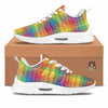 Rainbow Plaid LGBT Pride Print Pattern Tennis Shoes-grizzshop