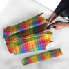 Rainbow Plaid LGBT Pride Print Pattern Umbrella-grizzshop