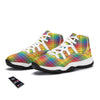 Rainbow Plaid LGBT Pride Print Pattern White Bball Shoes-grizzshop