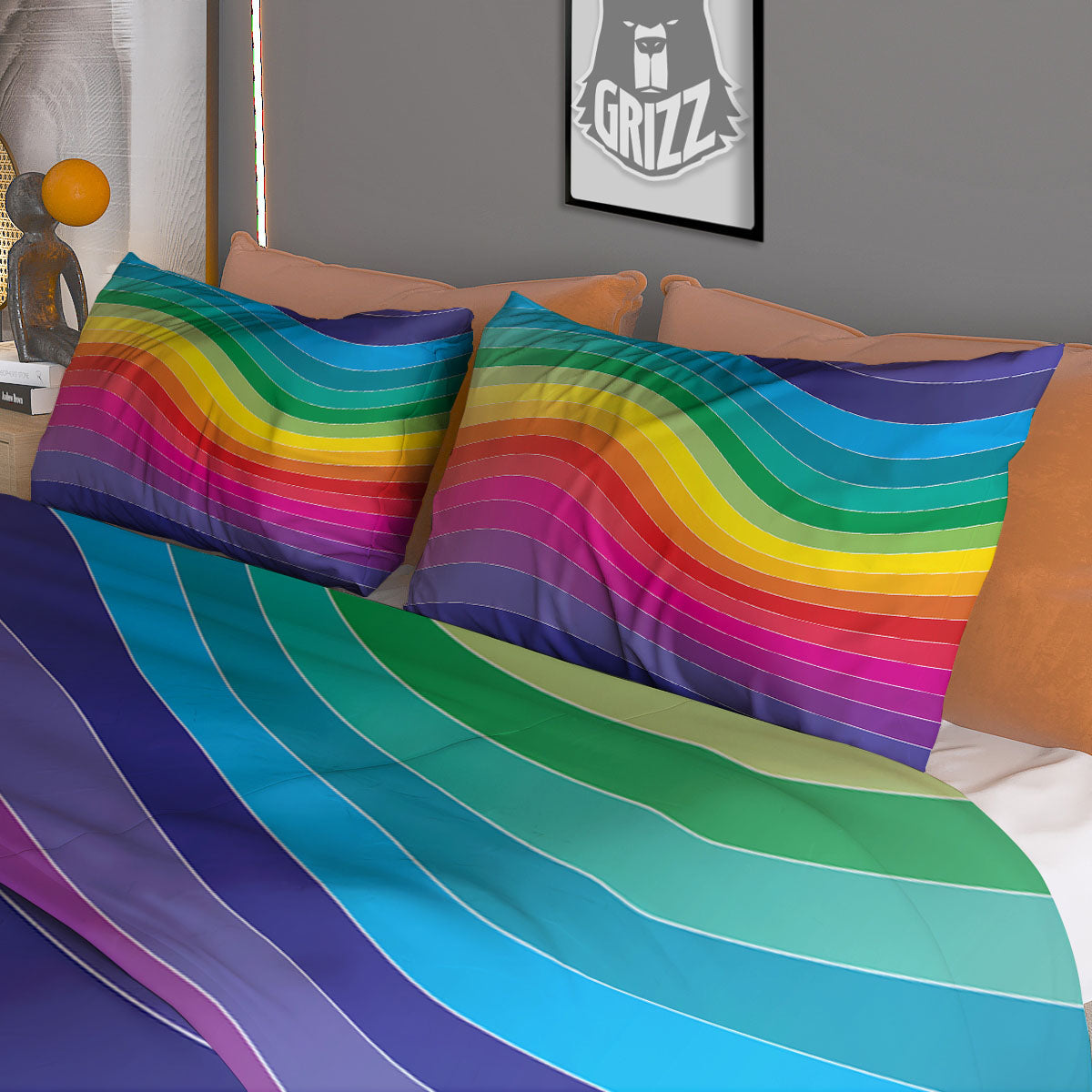 Pyramid UFO Print Duvet Cover Bedding Set