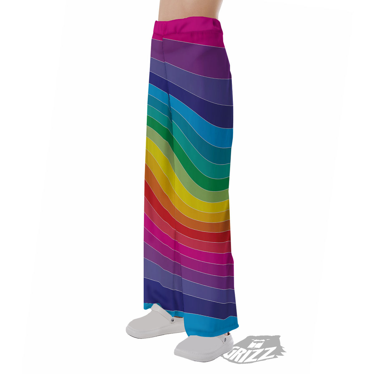 Rainbow Print Pajama Pants-grizzshop