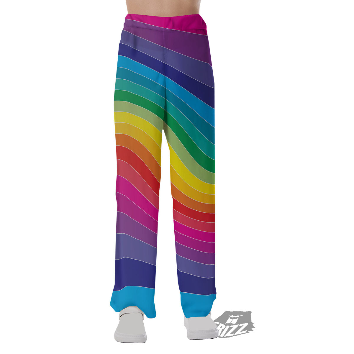 Rainbow Print Pajama Pants-grizzshop