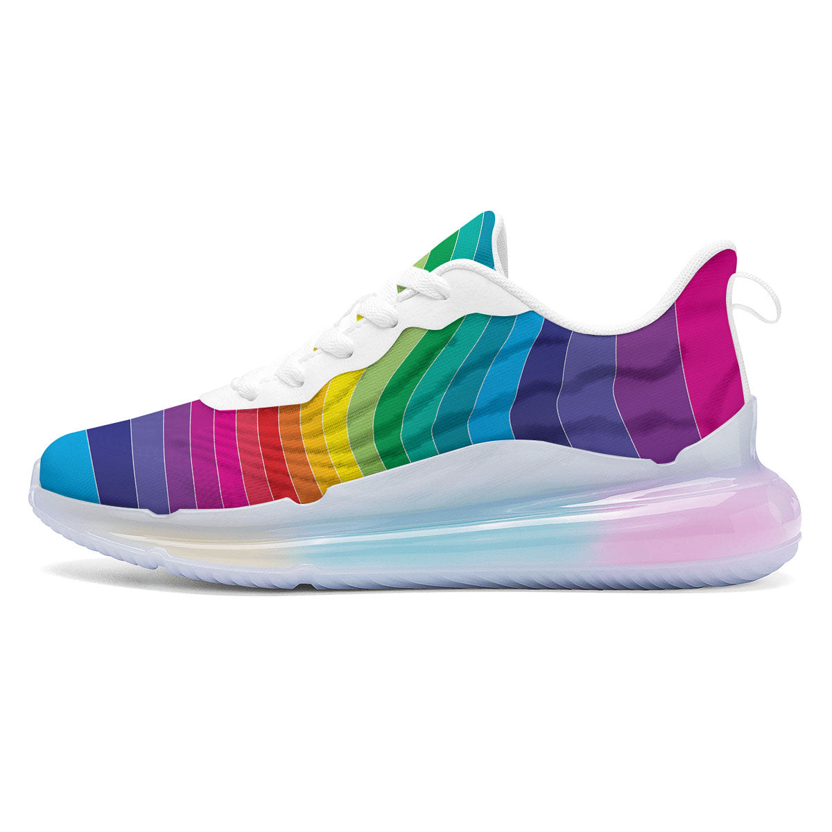 Rainbow Print Running Sneakers-grizzshop