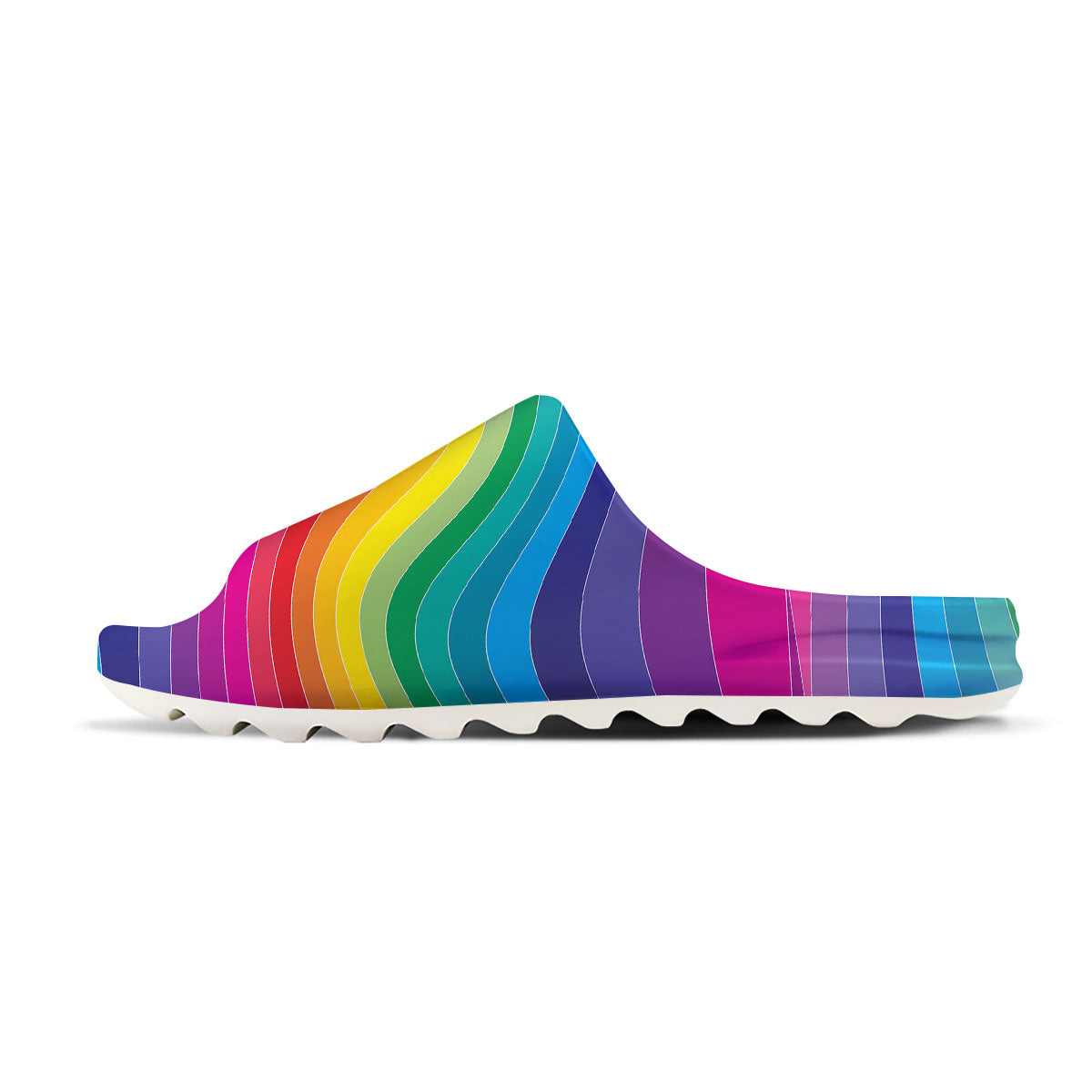 Rainbow Print Sandals-grizzshop