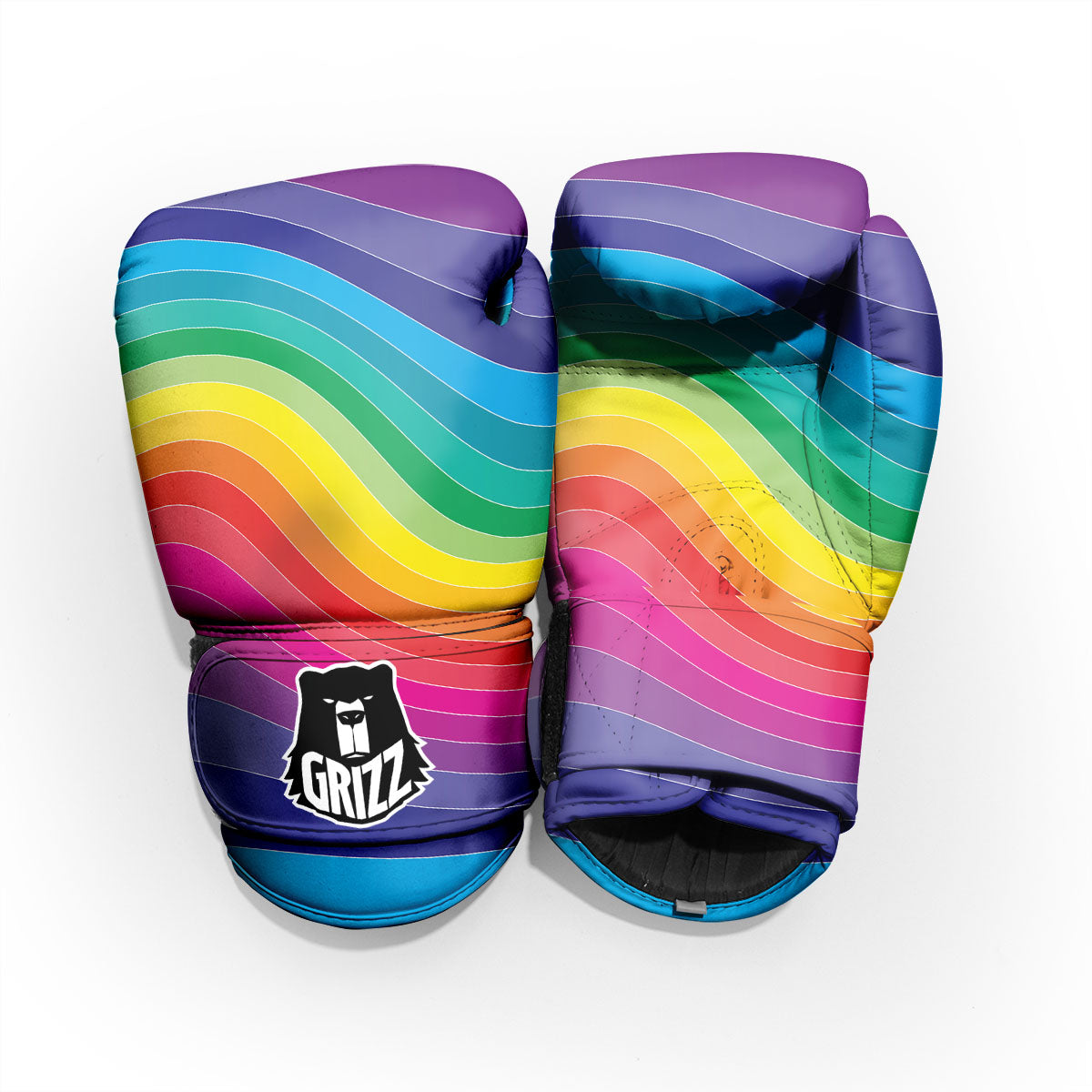 Rainbow Print Pro Boxing Glove
