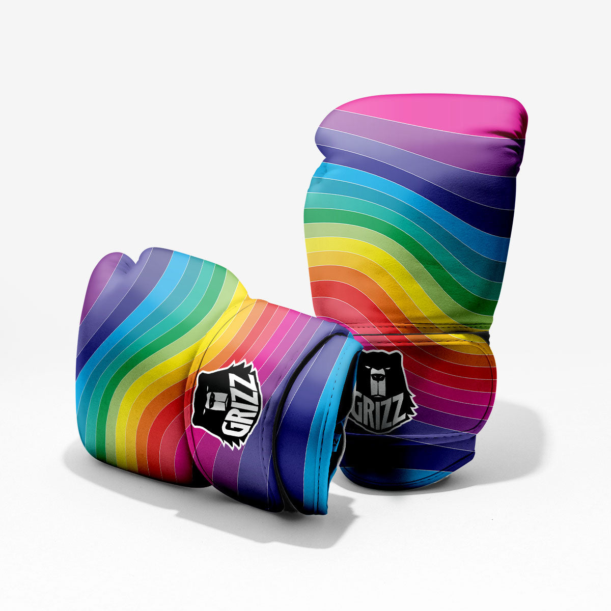 Rainbow Print Pro Boxing Glove