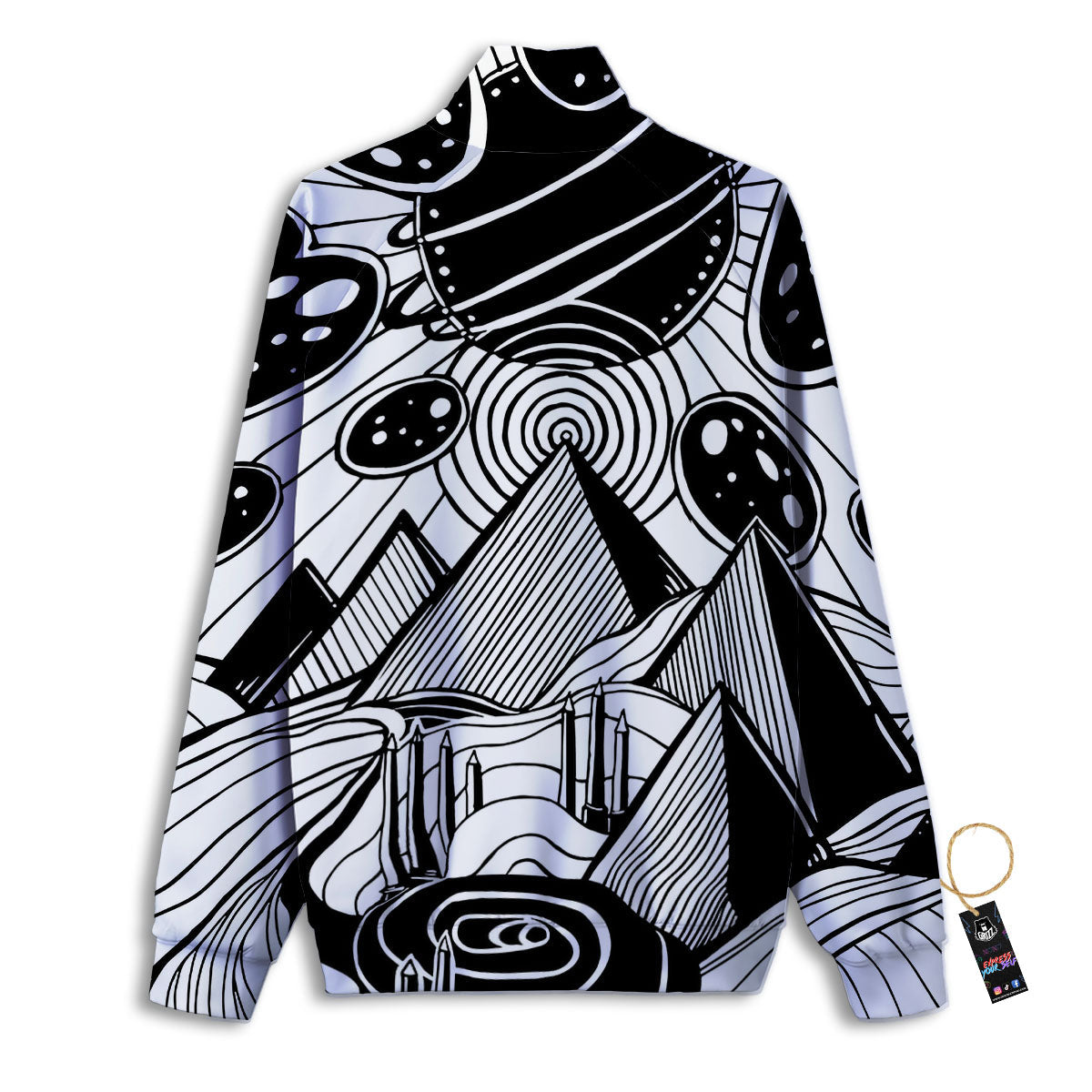Rainbow Print Track Jacket-grizzshop