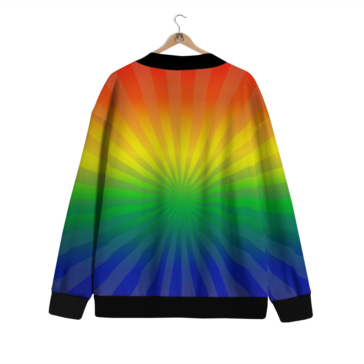 Rainbow Rays LGBT Pride Print Cardigan-grizzshop