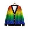 Rainbow Rays LGBT Pride Print Cardigan-grizzshop