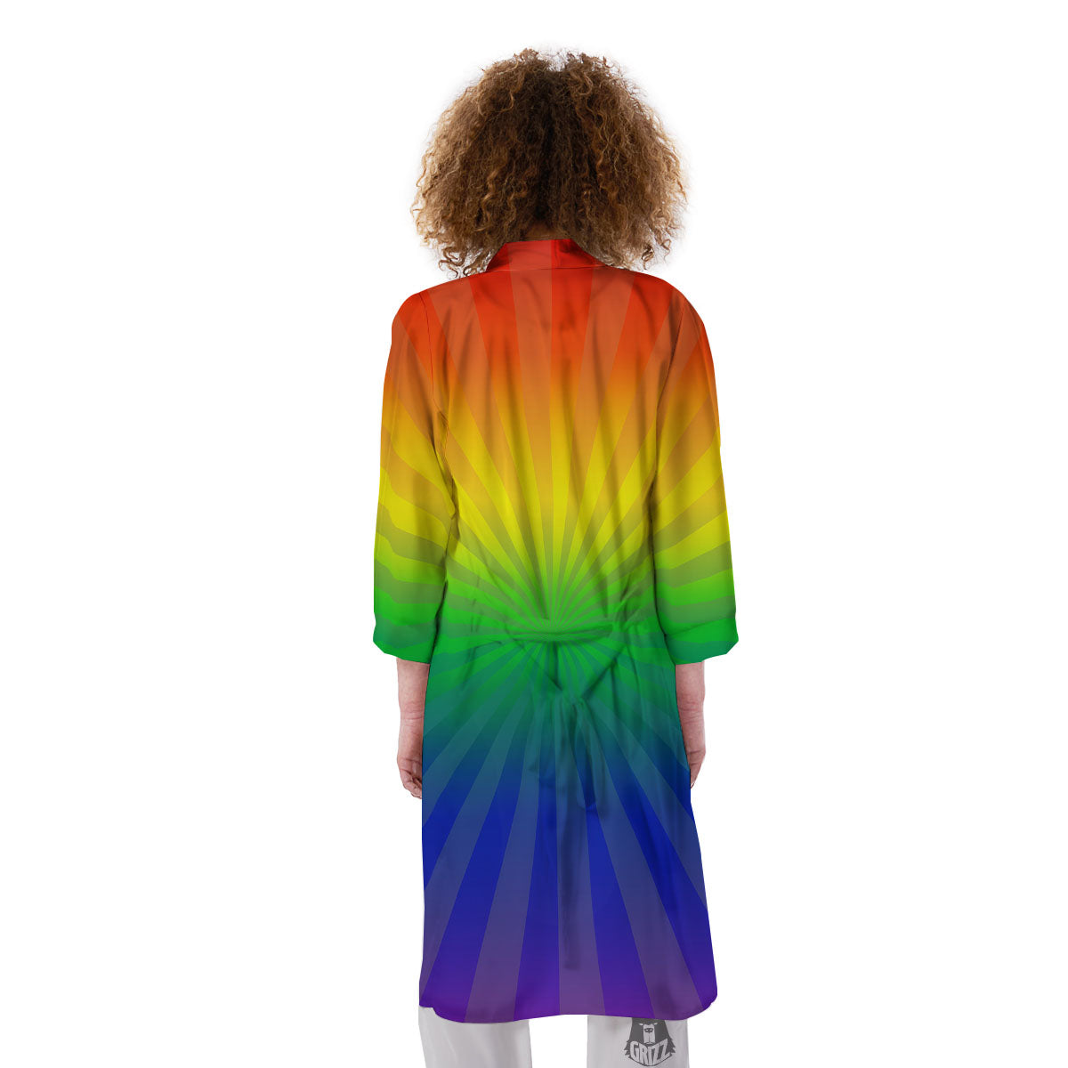 Rainbow Rays LGBT Pride Print Kimono-grizzshop