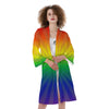 Rainbow Rays LGBT Pride Print Kimono-grizzshop