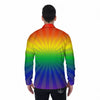 Rainbow Rays LGBT Pride Print Men's Long Sleeve Shirts-grizzshop