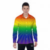 Rainbow Rays LGBT Pride Print Men's Long Sleeve Shirts-grizzshop