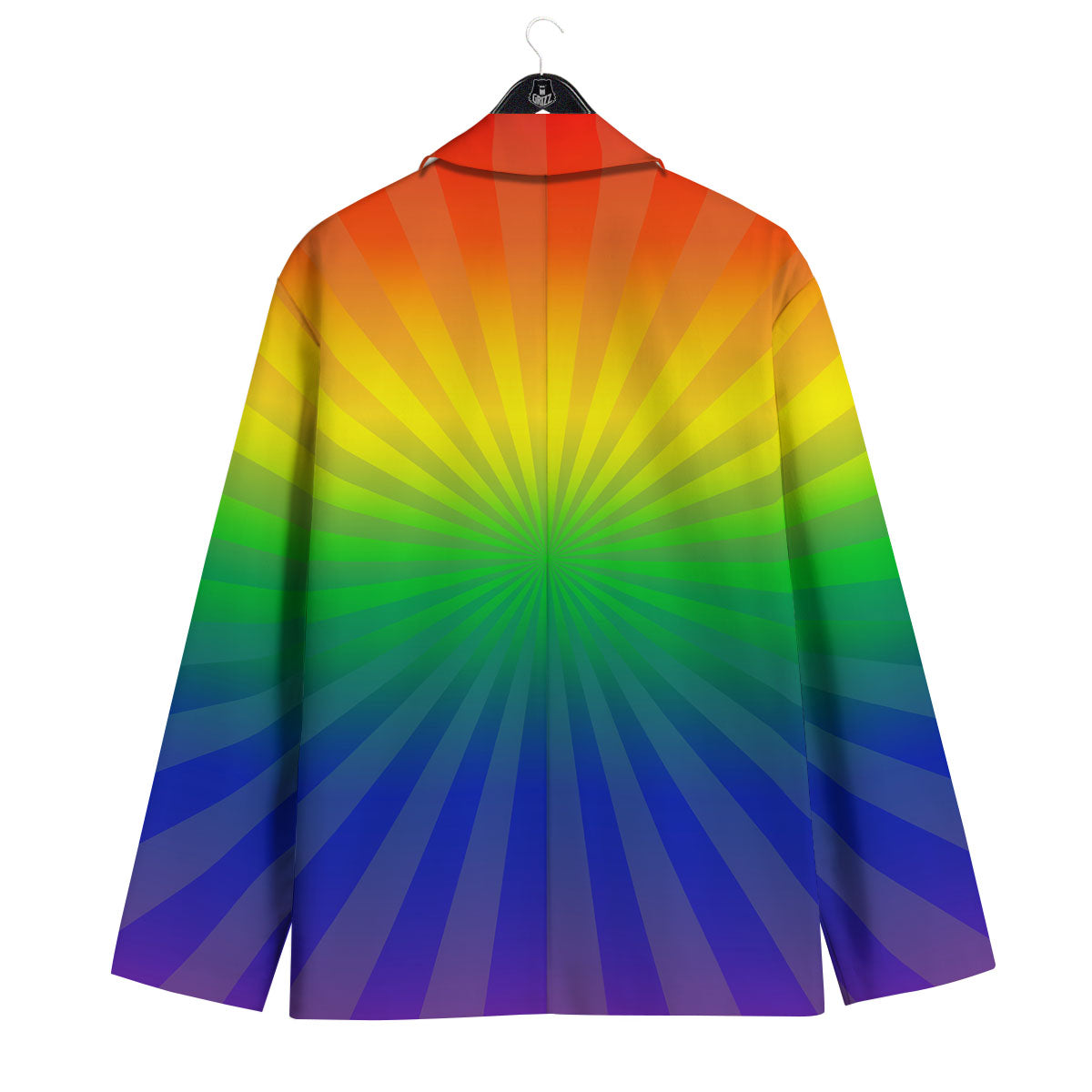 Rainbow Rays LGBT Pride Print Men's Sport Coat-grizzshop