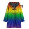 Rainbow Rays LGBT Pride Print Men's Windbreaker Jacket-grizzshop