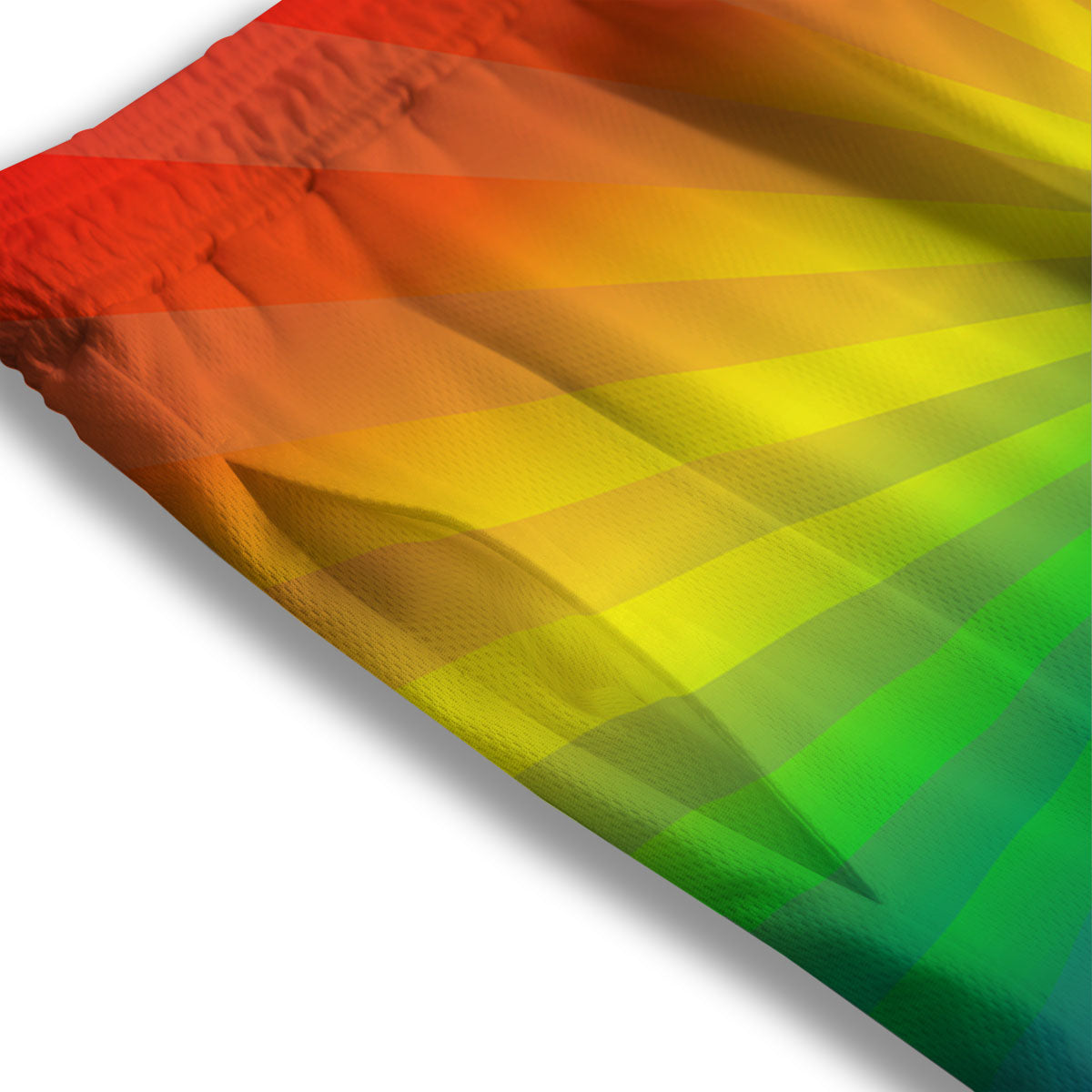 Rainbow Rays LGBT Pride Print Mesh Shorts