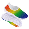 Rainbow Rays LGBT Pride Print Nurse Shoes-grizzshop