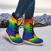 Rainbow Rays LGBT Pride Print Snow Boots-grizzshop