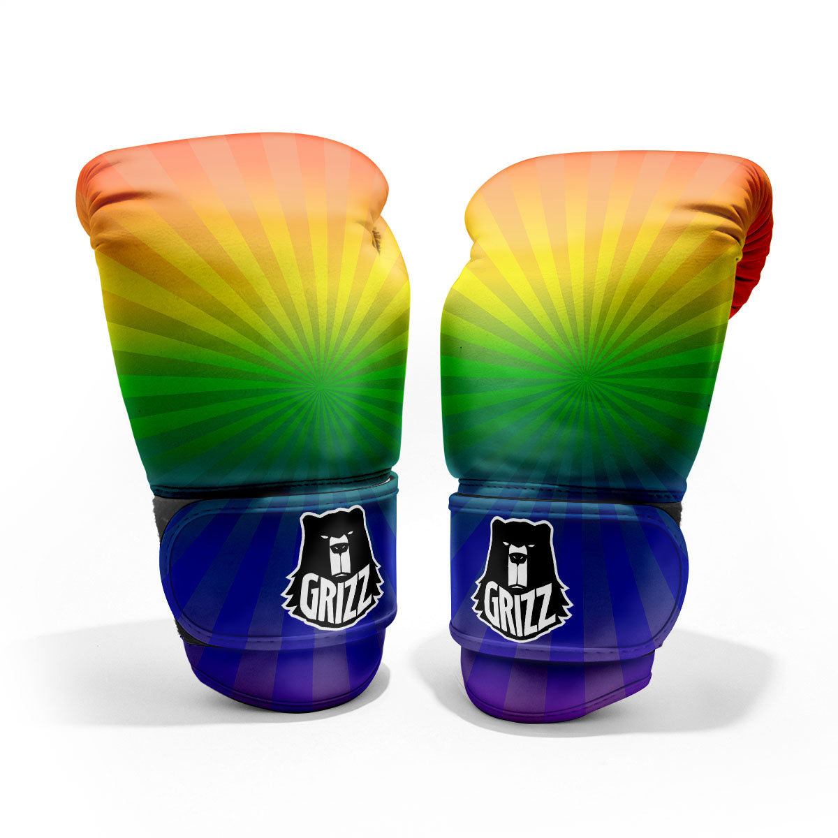 Rainbow Rays LGBT Pride Print Pro Boxing Glove