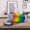 Rainbow Rays LGBT Pride Print Tumbler-grizzshop