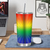 Rainbow Rays LGBT Pride Print Tumbler-grizzshop