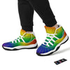 Rainbow Rays LGBT Pride Print White Bball Shoes-grizzshop