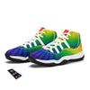 Rainbow Rays LGBT Pride Print White Bball Shoes-grizzshop