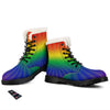 Rainbow Rays LGBT Pride Print Winter Boots-grizzshop