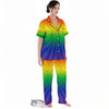 Rainbow Rays LGBT Pride Print Women's Pajamas Set-grizzshop