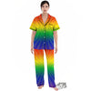 Rainbow Rays LGBT Pride Print Women's Pajamas Set-grizzshop