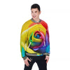 Rainbow Roses LGBT Pride Print Baseball Jacket-grizzshop