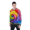 Rainbow Roses LGBT Pride Print Baseball Jacket-grizzshop