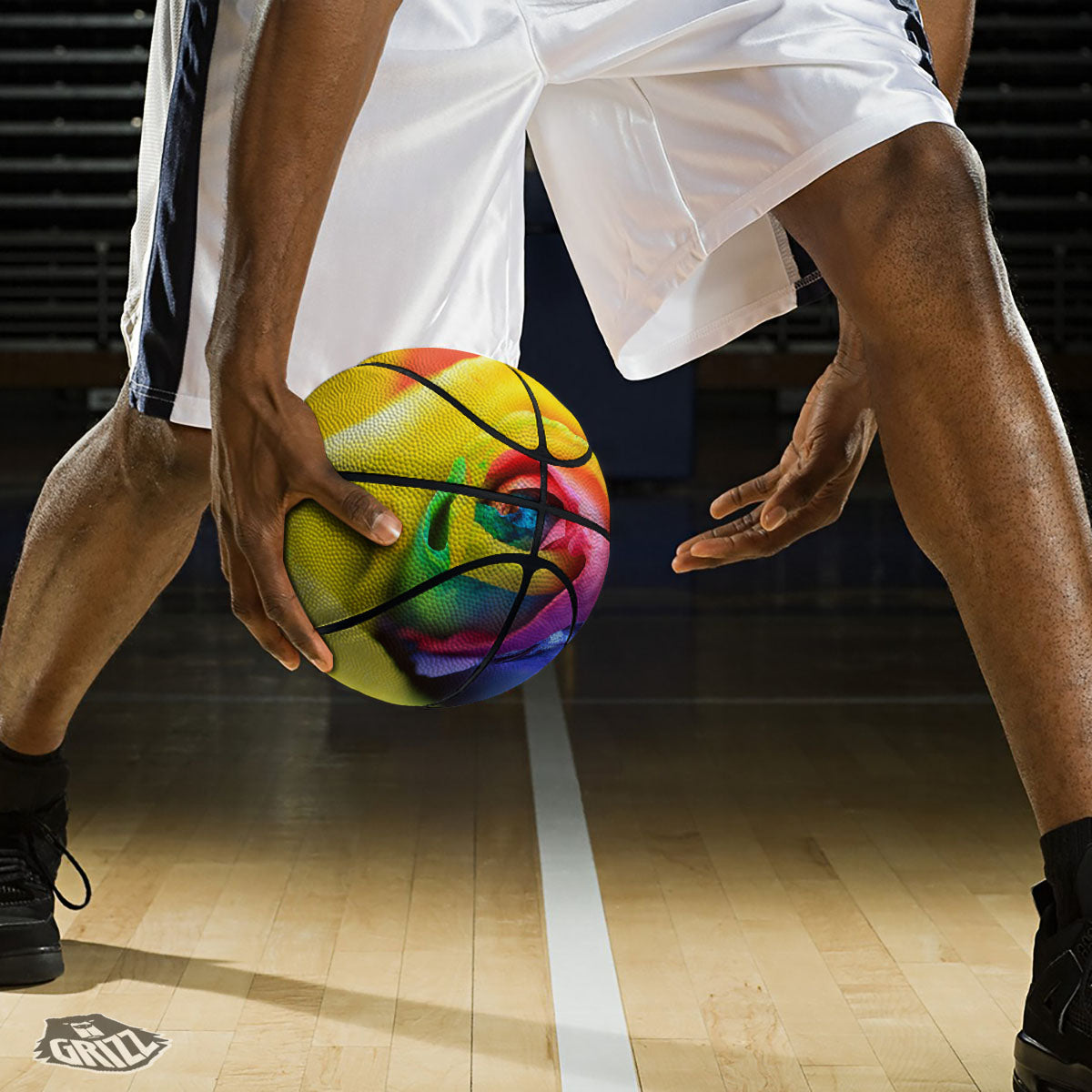 Rainbow Roses LGBT Pride Print Basketball-grizzshop