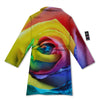 Rainbow Roses LGBT Pride Print Bathrobe-grizzshop