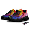 Rainbow Roses LGBT Pride Print Black Chunky Shoes-grizzshop