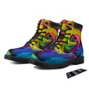 Rainbow Roses LGBT Pride Print Boots-grizzshop