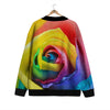 Rainbow Roses LGBT Pride Print Cardigan-grizzshop