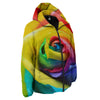 Rainbow Roses LGBT Pride Print Down Jacket-grizzshop