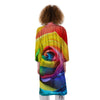 Rainbow Roses LGBT Pride Print Kimono-grizzshop