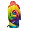 Rainbow Roses LGBT Pride Print Long Down Jacket-grizzshop