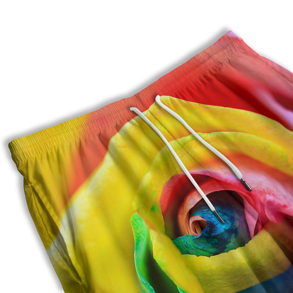 Rainbow Roses LGBT Pride Print Men's Athletic Shorts