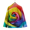 Rainbow Roses LGBT Pride Print Men's Blazer-grizzshop