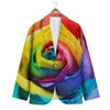 Rainbow Roses LGBT Pride Print Men's Blazer-grizzshop