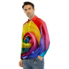 Rainbow Roses LGBT Pride Print Men's Dress Shirts-grizzshop