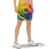 Rainbow Roses LGBT Pride Print Men's Gym Shorts-grizzshop