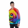 Rainbow Roses LGBT Pride Print Men's Long Sleeve Shirts-grizzshop