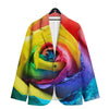 Rainbow Roses LGBT Pride Print Men's Sport Coat-grizzshop