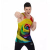 Rainbow Roses LGBT Pride Print Men's Tank Top-grizzshop